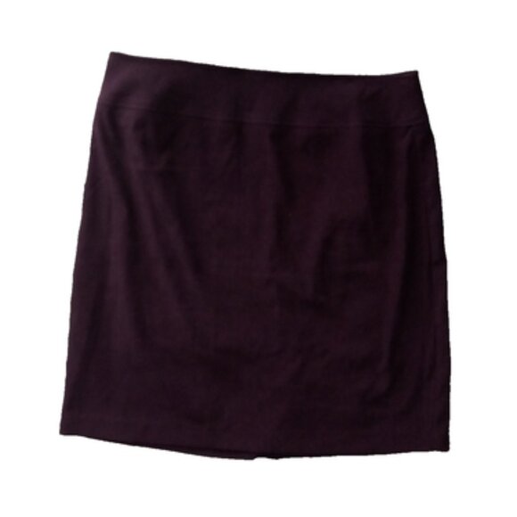 Womens Dark Purple Suede Pencil Skirt by Avenue – Plus Size, Classic Fit size 16 - Picture 5 of 5